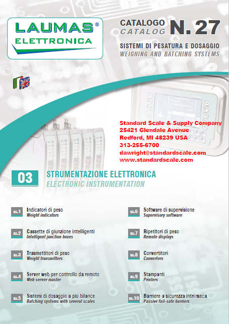 LAUMAS Elettronica
Electronic Instrumentation LAUMAS Elettronica Electronic
Instrumentation